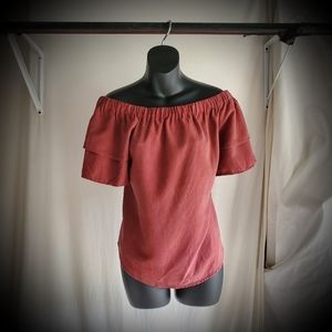 Woman's size 12 H&M OFF THE SHOULDER SHIRT